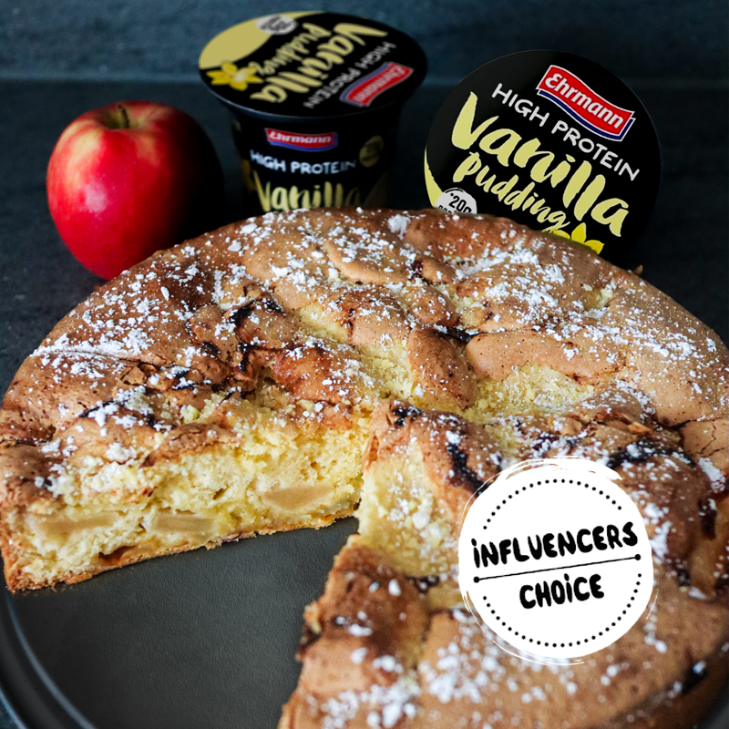 Apfel-Vanillepudding-Kuchen by @runforlifeandsmile_