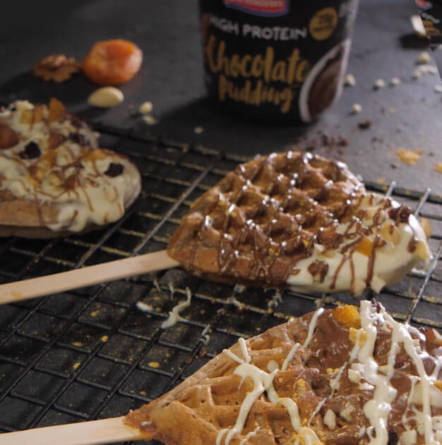 High Protein Waffle Pops