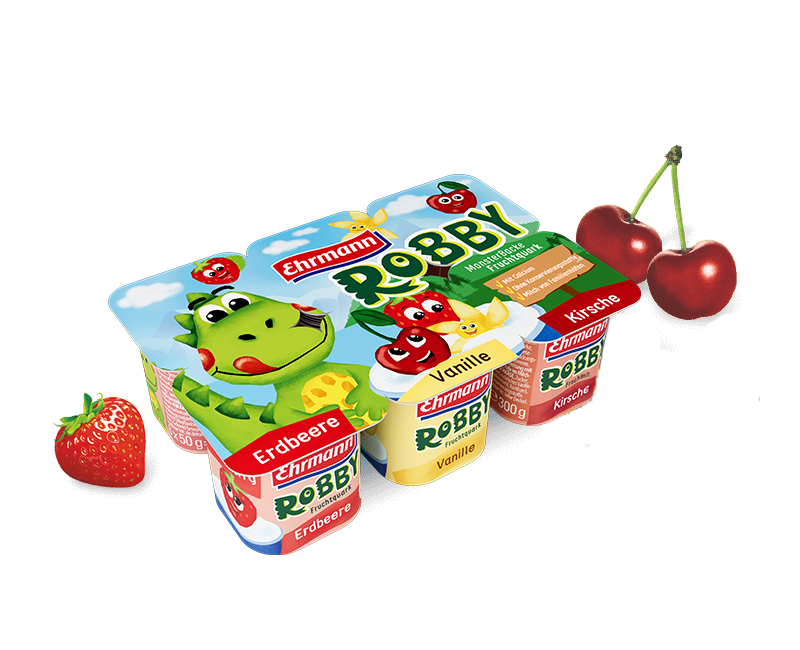 Robby Multipack Geschmacksrichtungen Erdbeere Vanille und Kirsche